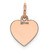 14K Rose Polished Heart Shaped Disc Pendant - XA-80E32F4E-7378
