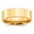 10k Yellow Gold 7mm Standard Weight Flat Comfort Fit Wedding Band Size 7.5