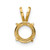 14k Round 8mm Pendant Mounting