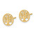 14k Round Tree Post Earrings