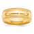 10k Yellow Gold 8mm Double Milgrain Comfort Fit Wedding Band Size 9