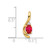 14k Ruby and Diamond Pendant - XB-6B6143F7-8349