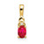 14k Ruby and Diamond Pendant - XB-D5F1CCE3-7497