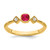 14k Ruby and Diamond Ring - RM-C3541E59-2137
