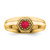 14k Ruby Mens Ring