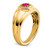 14k Ruby Mens Ring