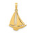 14k Sailboat Pendant - K3-50F66347-6067
