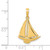 14k Sailboat Pendant - K3-50F66347-6067