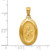 14k Saint Theresa Oval Medal Pendant