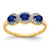 14k Sapphire and Diamond 3-Stone Ring - RM-E6622A69-9330