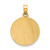 14k Satin and Polished St Anthony Medal Circle Pendant