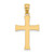 14k Satin Cross Charm