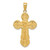 14k Satin Crucifix Pendant