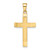 14k Satin/Polished Beveled Medium Latin Cross Pendant