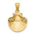 14k Scallop Shell Pendant - K2-25EBBD58-4816
