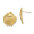 14K Scallop Shell Post Earrings - TE-07955294-9887