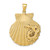 14k Scallop Shell with Crab Pendant