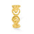 14k Scroll Toe Ring