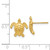 14k Sea Turtle Post Earring