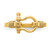 14K Shackle w/ Rope Edge Ring (Size 7)