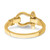 14K Shackle w/ Rope Edge Ring (Size 7)