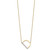 14K Sideways Diamond Initial D Necklace