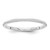 10k White Gold 1.5mm Milgrain Stackable Band Size 7.5