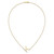 14K Sideways Diamond Initial K Necklace