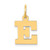 14k Small Block Letter E Initial Charm