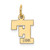 14k Small Block Letter F Initial Charm