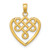 14K Small Celtic Knot Heart Charm
