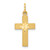 14k Small Diamond-cut Cross Pendant