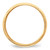 10k Yellow Gold 8mm Milgrain Half Round Wedding Band Size 8