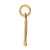 14k Small Elongated Number 12 Charm