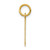 14k Small Elongated Number 31 Charm