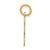 14k Small Elongated Number 36 Charm