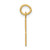 14k Small Elongated Number 53 Charm