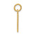 14k Small Elongated Number 60 Charm