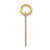14k Small Elongated Number 75 Charm