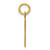 14k Small Elongated Number 93 Charm