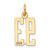 14k Small Elongated Number 93 Charm