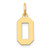 14k Small Polished Number 0 Charm - LS-247D66C6-1811