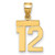 14k Small Polished Number 12 Charm - SP-3DA2E074-6638