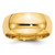 10k Yellow Gold 8mm Standard Weight Comfort Fit Wedding Band Size 8.5