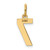 14k Small Polished Number 7 Charm - LS-079410F1-1046