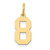 14k Small Polished Number 8 Charm - LS-10B906BA-4662