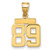 14k Small Polished Number 89 Charm - SP-3F76292B-6611