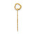 14k Small Satin Number 40 Charm