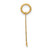 14k Small Satin Number 72 Charm