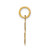 14k Small Satin Number 8 Charm